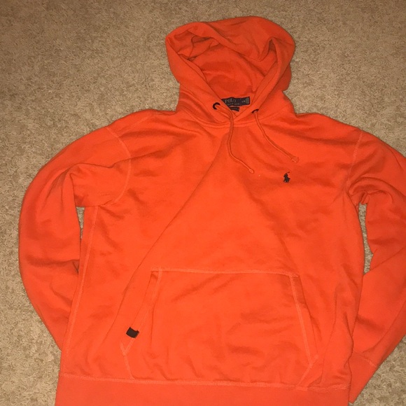 polo hoodie orange